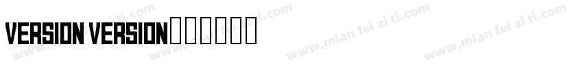 version version字体转换
